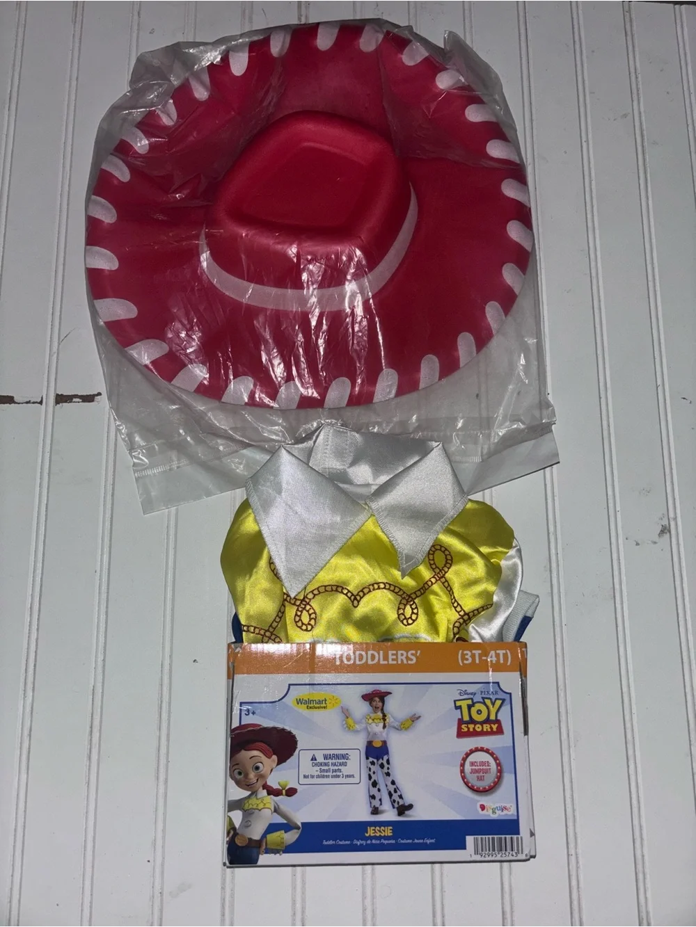 Disguise Disney Toy Story Jessie Cowgirl Costume w/ Hat Toddler Girls 3-4T - Picture 5 of 11